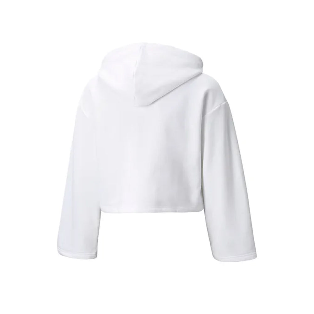 POLERA PUMA MUJER CON CAPUCHA CROPPED